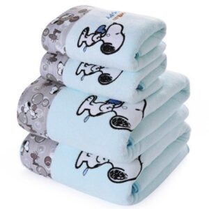Blue And Side Mix Towel